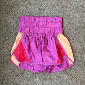 Free people way home color block shorts